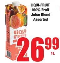 LIQUI-FRUIT 100% Fruit Juice Blend Assorted 1 Ltr 