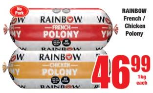 RAINBOW French / Chicken Polony 1 kg