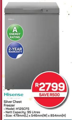 Hisense Silver Chest Freezer