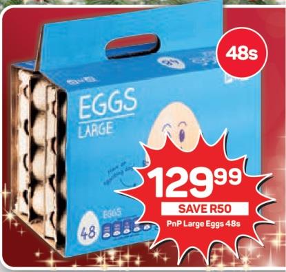 PnP Large Eggs 48s