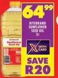 Ritebrand Sunflower Seed Oil 2L