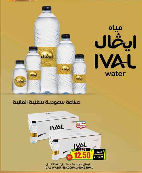 IVAL Water 48x200ml/40x330ml