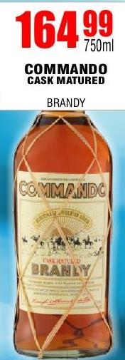 Commando Cask Matured Brandy 750 ml