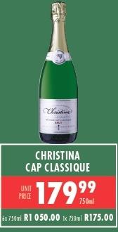 Christina Cap Classique 750ml