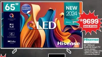 Hisense 65" QLED 4K Smart TV