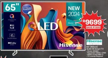 65" Hisense QLED 4K Smart TV