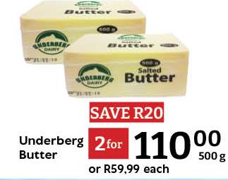 Underberg Salted Butter 500g