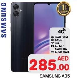 Samsung A05, 4GB RAM, 64GB, 50 MP Camera, 5000 mAh