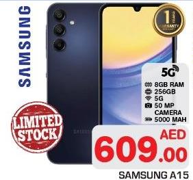 Samsung A15, 8GB RAM, 256GB, 5G, 50 MP Camera, 5000 mAh