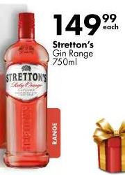 Stretton's Gin Range 750 ml 