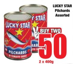 Lucky Star Pilchards Assorted 400gm