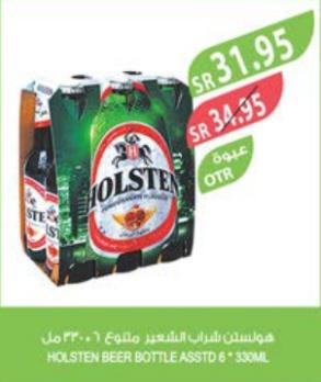 HOLSTEN BEER BOTTLE ASSTD 6*330ML