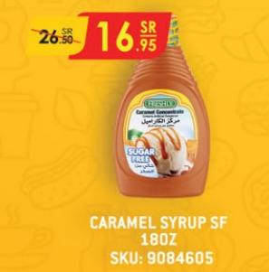 Freshly Caramel Syrup SF 18 OZ