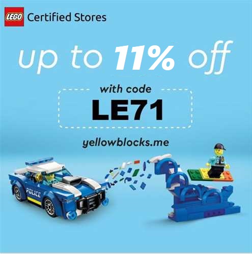 Up to 11% off on Lego Website