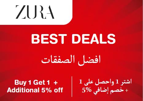 Buy 1 Get 1 + Additional 5% off on Zura Website