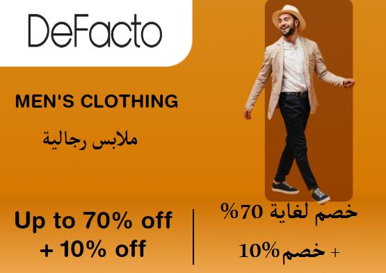 Defacto Coupon Code Men's Clothing