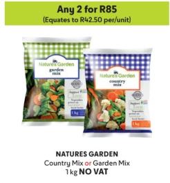NATURES GARDEN Country Mix or Garden Mix 1 kg NO VAT ANY 2