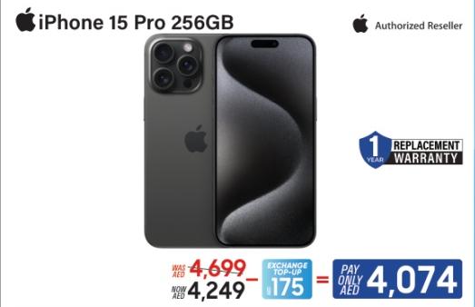 APPLE iPhone 15 Pro 256GB   ( EXCHANGE TOP-UP AED 175) 