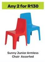 Sunny Junior Armless Chair Assorted Any 2