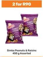Simba Peanuts & Raisins 450 g Assorted