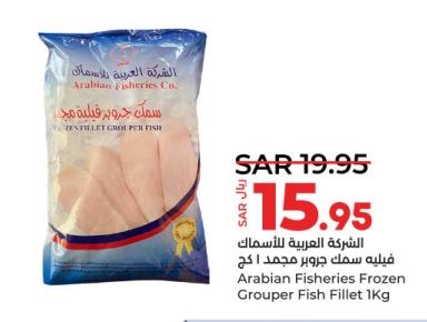 Arabian Fisheries Frozen Grouper Fish Fillet 1Kg