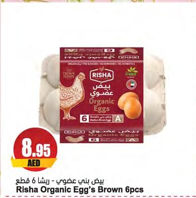 Risha Organic Egg's Brown 6pcs