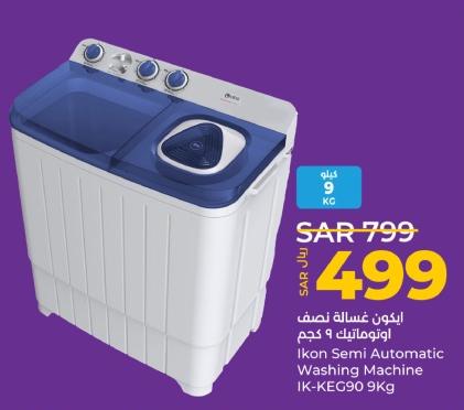 Ikon Semi Automatic Washing Machine IK-KEG90 9Kg