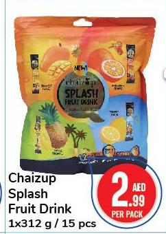 Chaizup Splash Fruit Drink 1x312 g/15 pcs