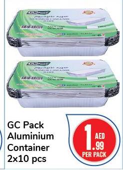 GC Pack Aluminium Container 2x10 pcs
