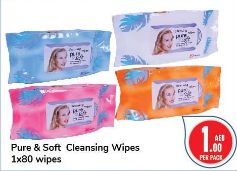 Pure & Soft Cleansing Wipes 1x80 wipes