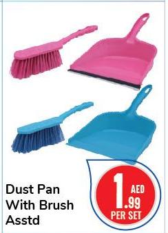 Dust Pan With Brush Assorted