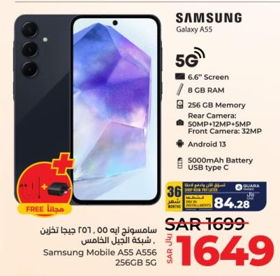 Samsung Mobile A55 A556 256GB 5G