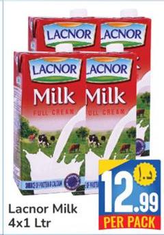 Lacnor Milk 4x1 Ltr
