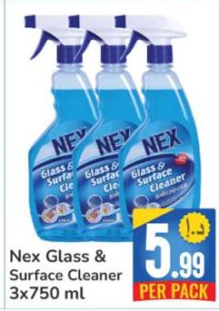 Nex Glass & Surface Cleaner 3x750 ml