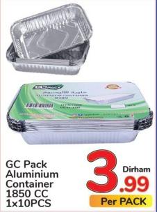 GC Pack Aluminium Container 1850 CC 1x10PCS