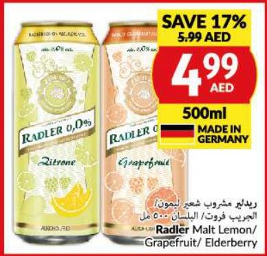 Zahringer Radler Malt Lemon/ Grapefruit/ Elderberry 500ml