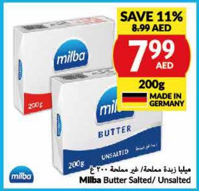 Milba Butter Salted/Unsalted 200gm