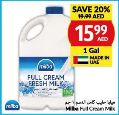 Milba Full Cream Milk 1 Gallon