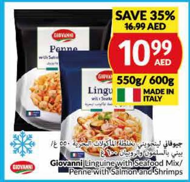 Giovanni Linguine with Seafood Mix/ Penne with Salmon and Shrimps 550g/600g