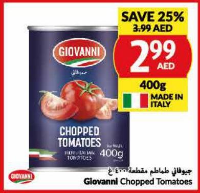 Giovanni Chopped Tomatoes 400g
