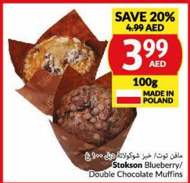 Stokson Blueberry/ Double Chocolate Muffins