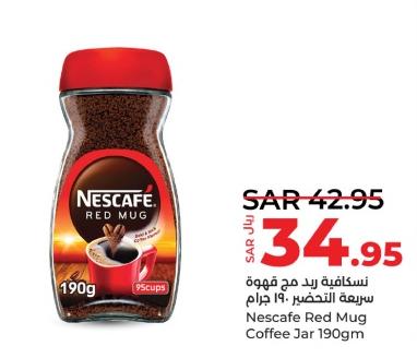 Nestle Nescafe Red Mug Coffee Jar 190gm