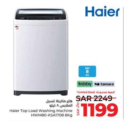 Haier Top Load Washing Machine HWM80-KSA1708 8Kg