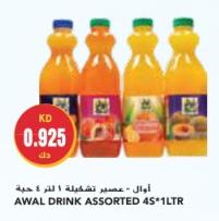 AWAL DRINK ASSORTED 4S x 1LTR