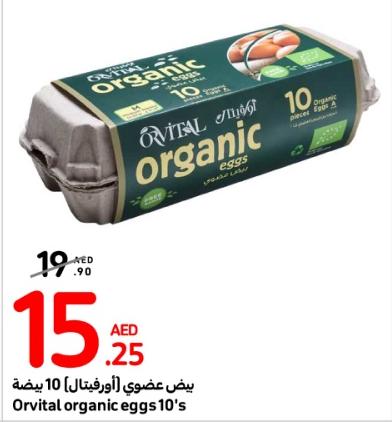 Orvital organic eggs 10's