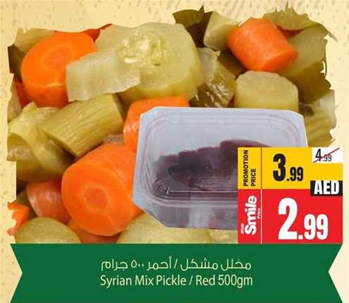 Syrian Mix Pickle / Red 500gm