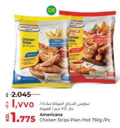 Americana Chicken Strips Plain/Hot 750g/Pc