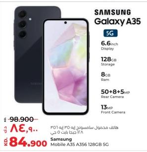 Samsung Mobile A35 A356 128GB 5G 