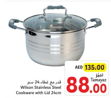 Wilson Stainless Steel Cookware with Lid 24cm