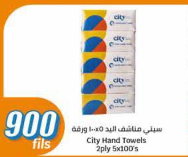 City Hand Towels 2ply 5x100's